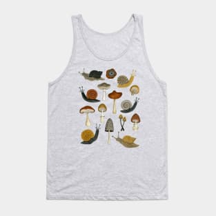 mushrooms & snails Tank Top